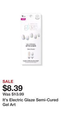 Ulta Beauty It's electric glaze semi-cured gel art offer