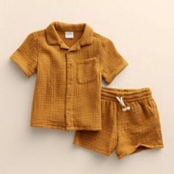 Kohl's Baby & toddler little co. by lauren conrad organic gauze top & shorts offer