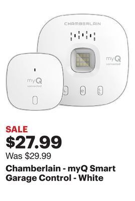 Best Buy Chamberlain - myq smart garage control - white offer