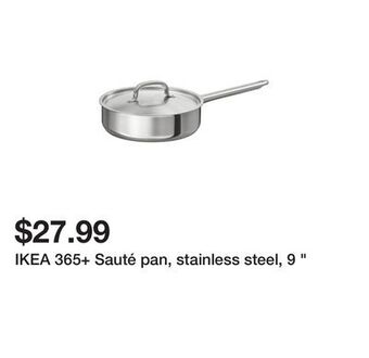 Ikea Ikea 365+ sauté pan, stainless steel, 9 offer