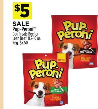 Dollar General Pup-peroni® dog treats beef or lean beef offer