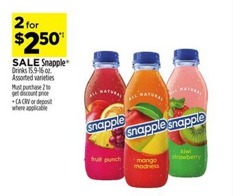 Dollar General Snapple® drinks offer