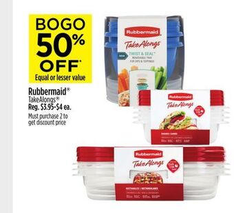Dollar General Rubbermaid® takealongs® offer