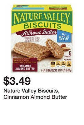Wegmans Nature valley biscuits, cinnamon almond butter offer