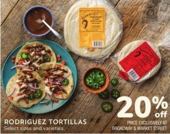 Albertsons RODRIGUEZ TORTILLAS Select sizes and varieties. offer