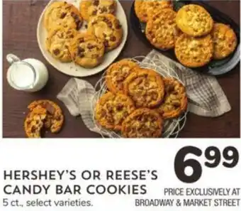 Albertsons HERSHEY'S OR REESE'S CANDY BAR COOKIES PRICE EXCLUSIVELY AT 5 ct., select varieties. offer