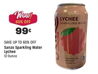Grocery Outlet Sparkling water lychee offer