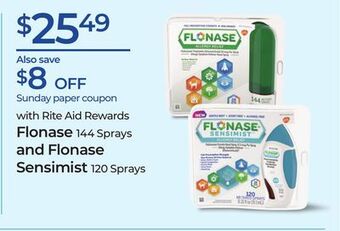 Rite Aid Flonase and flonase, sensimist offer