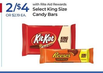 Rite Aid Select king size candy bars offer