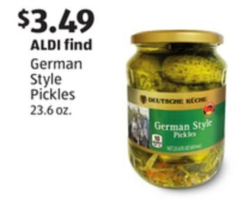 Aldi German style pickles offer