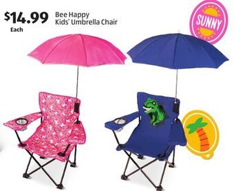 Aldi Bee happy kids' umbrella chair offer