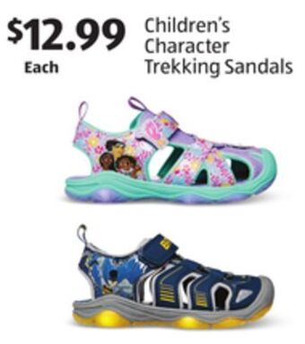 Aldi Children's character trekking sandals offer