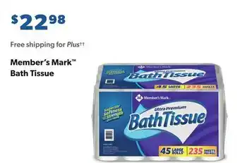 Sam's Club Member's mark™ bath tissue offer