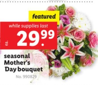 Lidl Seasonal mother's day bouquet offer
