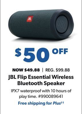 Sam's Club Jbl flip essential wireless bluetooth speaker offer