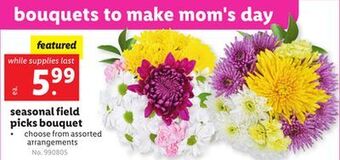 Lidl Seasonal field picks bouquet offer