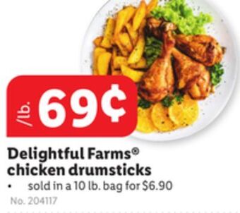 Lidl Delightful farms® chicken drumsticks offer