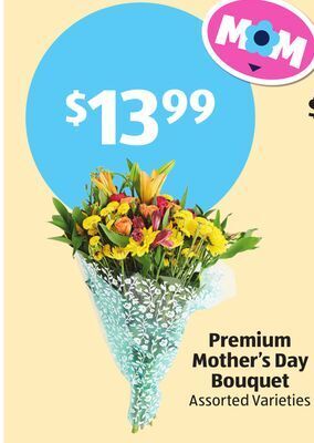Aldi Premium mother's day bouquet offer