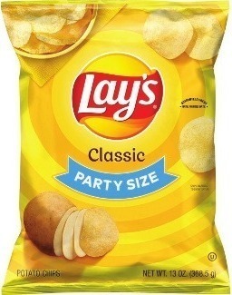 Kroger Lay's party size potato or kettle cooked potato chips offer