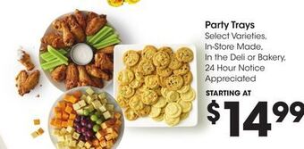 Kroger Party trays offer
