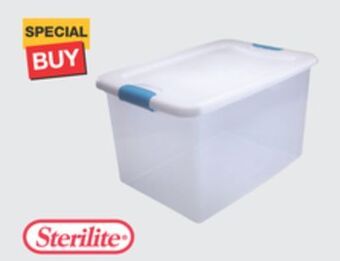 The Home Depot Sterilite 64-quart latching storage box offer