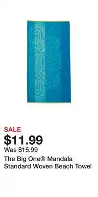 Kohl's The big one® mandala standard woven beach towel offer