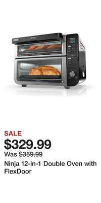 Kohl's Ninja 12-in-1 double oven with flexdoor offer