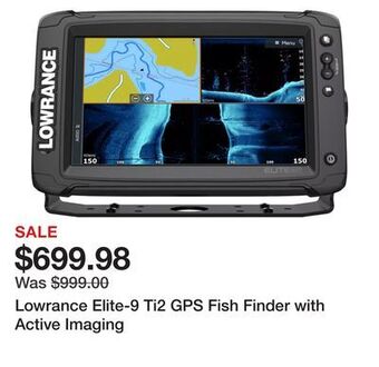 Dick's Sporting Goods Lowrance elite-9 ti2 gps fish finder with active imaging offer