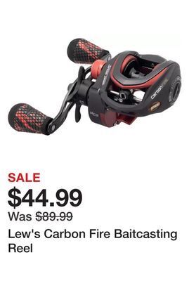 Dick's Sporting Goods Lew's carbon fire baitcasting reel offer