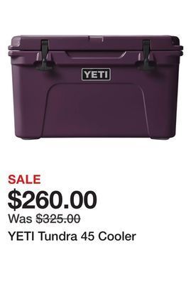Dick's Sporting Goods Yeti tundra 45 cooler offer