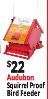 Ocean State Job Lot Audubon weight activated mini absolute squirrel proof feeder offer