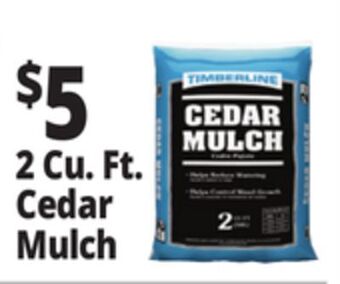 Ocean State Job Lot Timberline cedar mulch, 2 cu ft offer