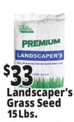 Ocean State Job Lot All natural premium landscaper's all purpose grass seed mixture, 15 lbs offer