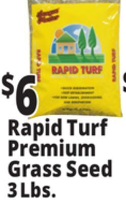 Ocean State Job Lot Rapid turf premium grass seed mixture, 3 lbs offer