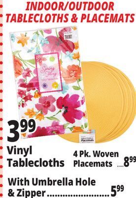 Ocean State Job Lot Table & kitchen linens offer