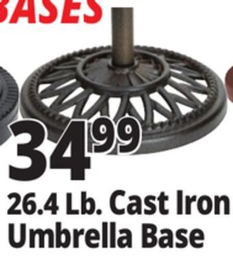 Ocean State Job Lot Cast iron patio umbrella base, 26 lbs offer