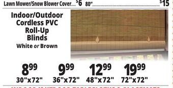 Ocean State Job Lot Indoor/outdoor pvc cord free roll-up blinds offer