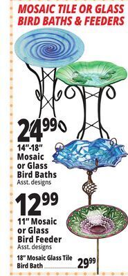 Ocean State Job Lot Bird baths offer