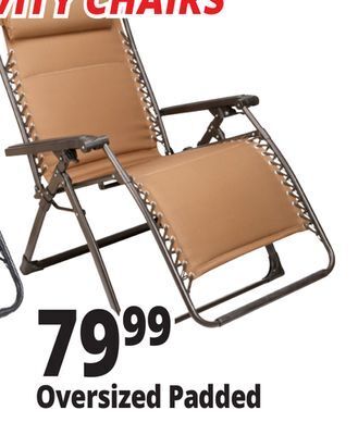 Ocean State Job Lot Oversized zero gravity reclining chair offer