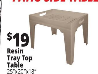 Ocean State Job Lot Resin tray top table offer