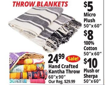 Ocean State Job Lot Blankets & throws offer