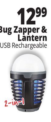Ocean State Job Lot 2-in-1 rechargeable bug zapper & lantern offer