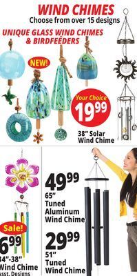 Ocean State Job Lot Wind chimes offer