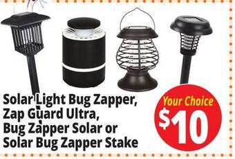 Ocean State Job Lot Zap guard deluxe solar bug zapper offer