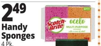 Ocean State Job Lot Ocelo anti-bacterial sponges, 4 pack offer