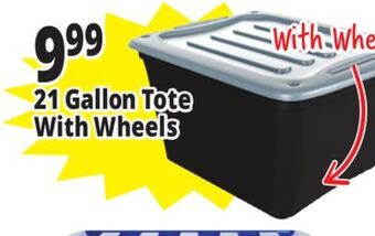 Ocean State Job Lot Gracious living tote with lid, 21 gal offer