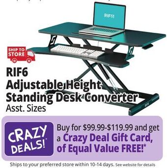 Ocean State Job Lot Rif6 desk converters offer