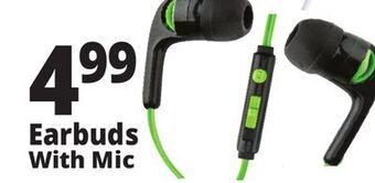 Ocean State Job Lot Acellories high performance earbuds with in-line mic offer