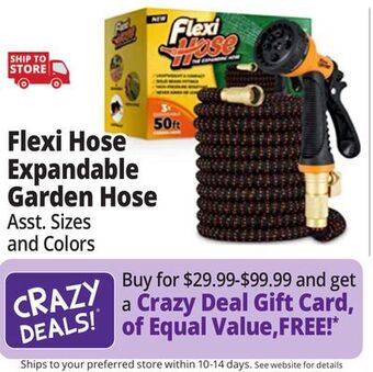 Ocean State Job Lot Flexi hoses offer