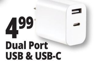 Ocean State Job Lot Dual port usb & usb-c offer